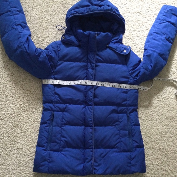 J.Crew Blue Down Puffer Coat XS - Picture 4 of 5
